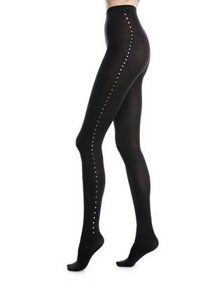 Givenchy studded back seam pantyhose