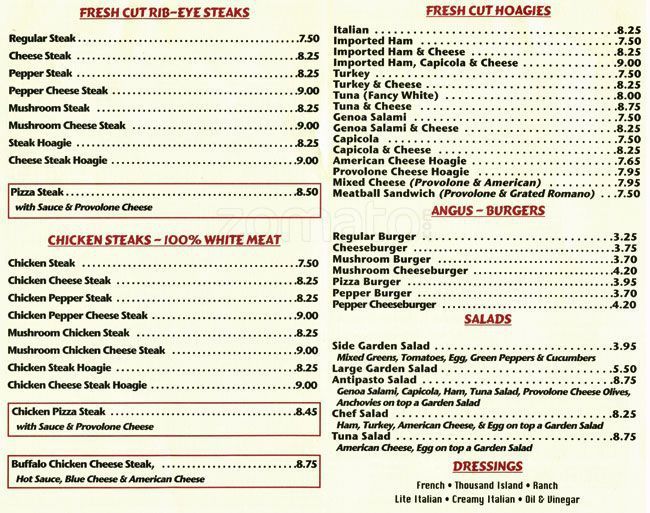 Flea F. reccomend Chubbies roxborough menu