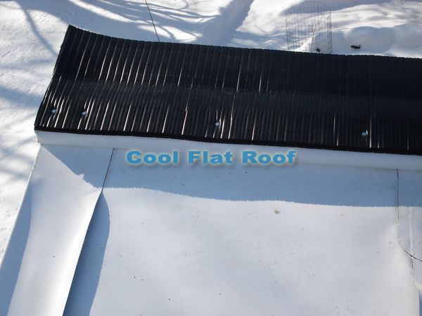 Flat roof penetration for wire