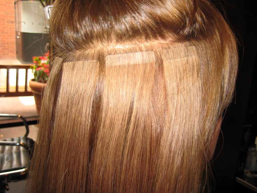 Bonding strip hair extensions