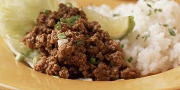 Sultan reccomend Asian ground beef and rice