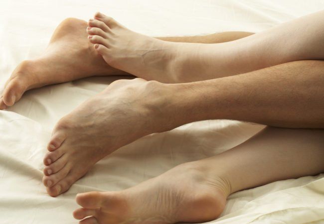Female foot pleasure sexual