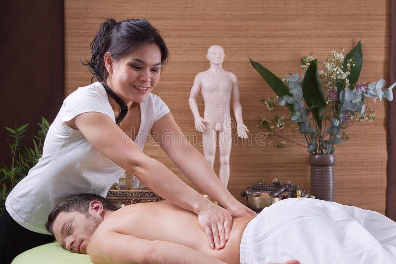 Asian massage woman