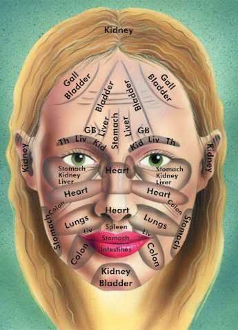 Chinese medicine facial symptoms of organs