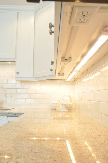 Molding electrical strip kitchen backsplash