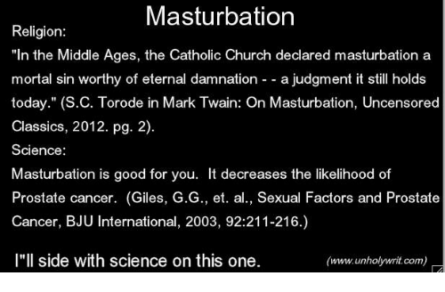 Opaline reccomend Catholicism and masturbation