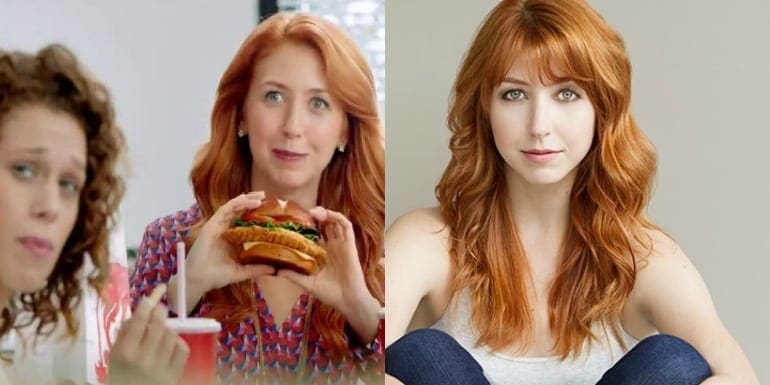 Captain J. reccomend Redhead actress in gieco commerical