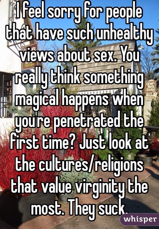 Sentinel reccomend Religions that dont value virginity