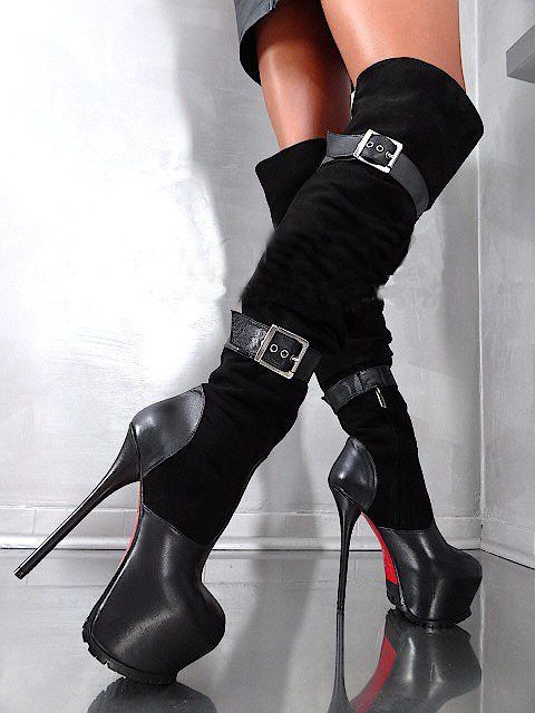 Womens high heel fetish boots