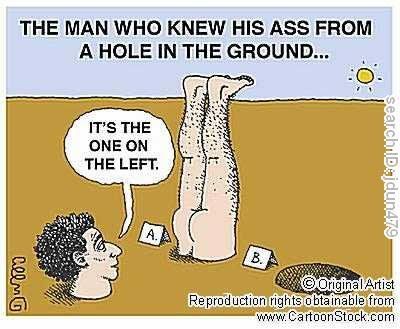Ass and the hole in the ground