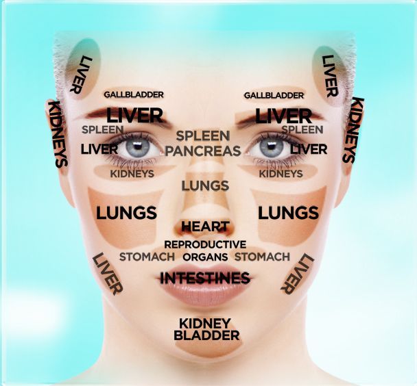 Chinese medicine facial symptoms of organs