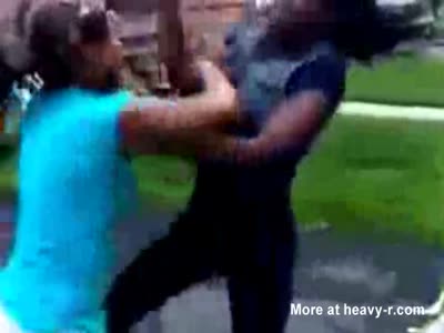 Collision reccomend Street fight busty ebony girls video
