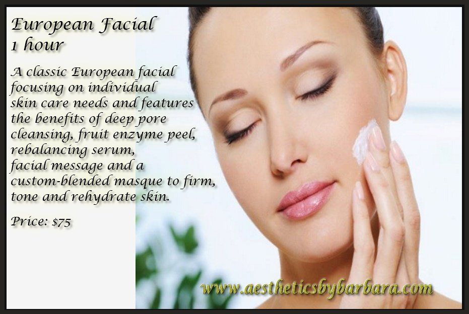 European facial procedure