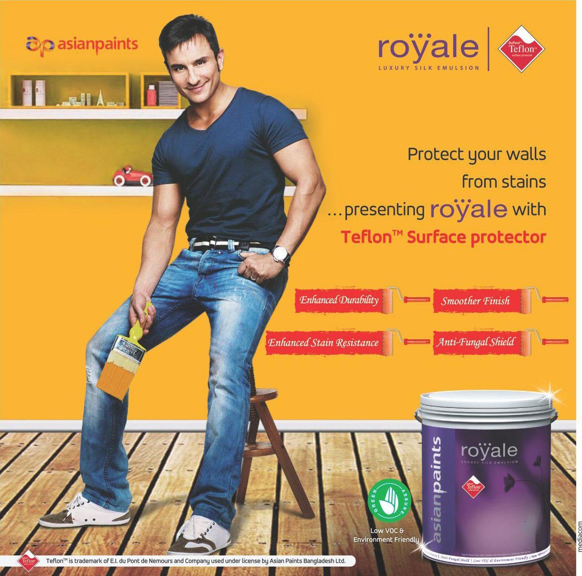 French F. reccomend Asian paints add