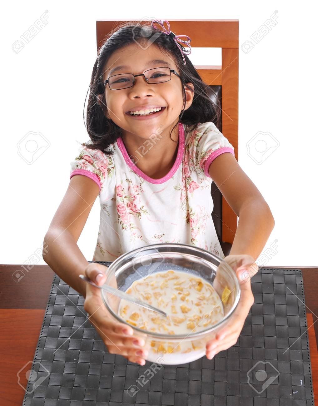 Asian version milk and cereal