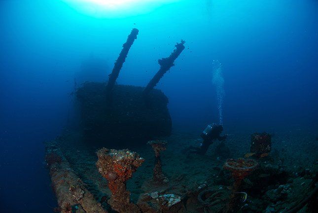 Bikini atoll shipwrecks