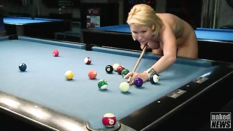 The billiards girl - nude photos