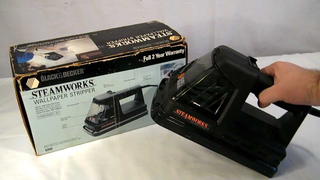 Cutlass reccomend Black decker steamworks wallpaper stripper tool