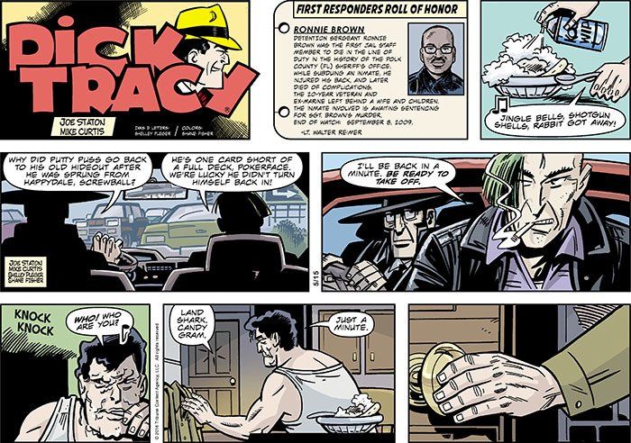 Brow dick tracy comic strip