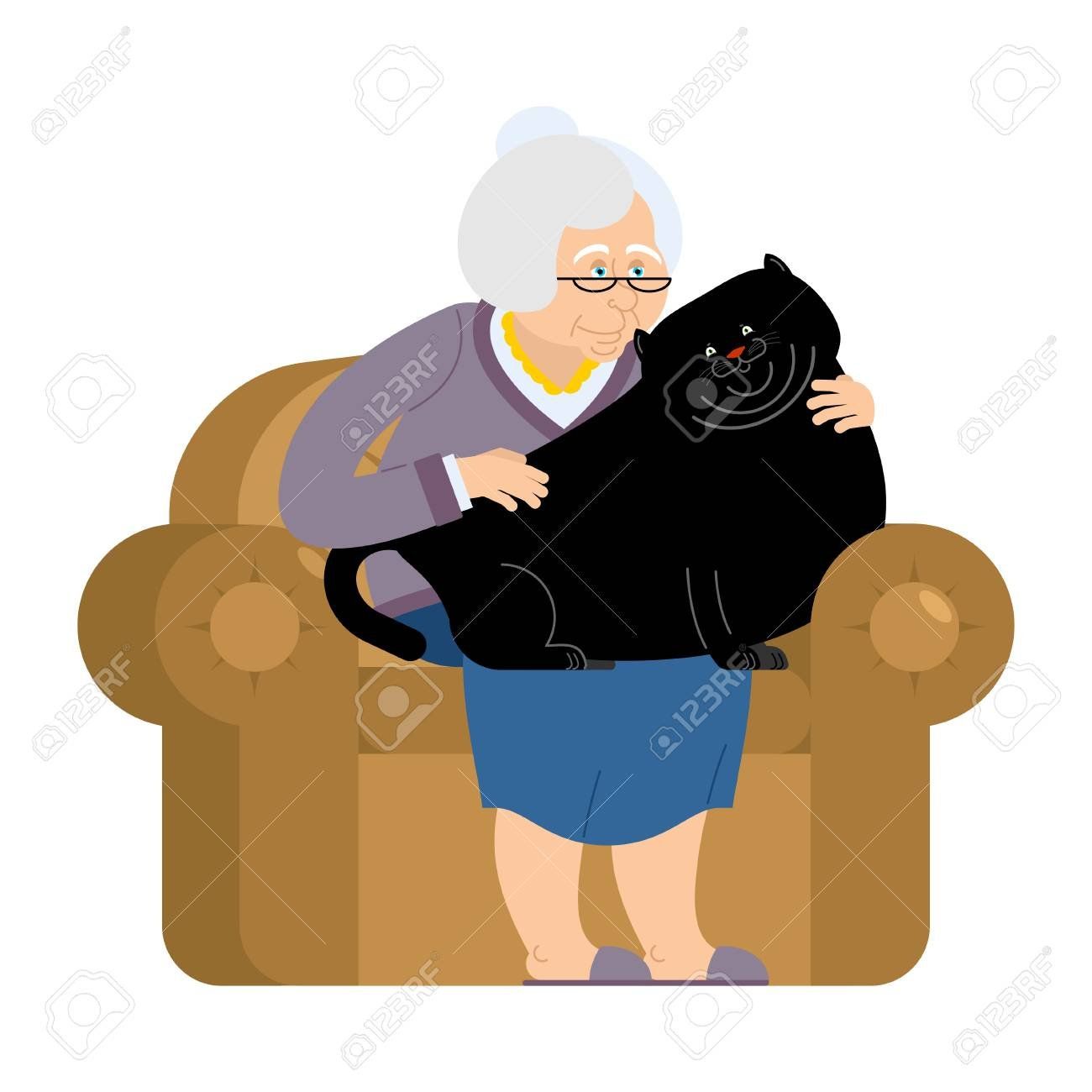 Chubby black grandma