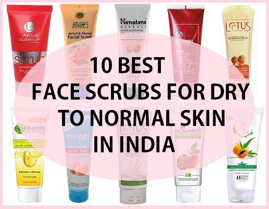 Facial scrubs for dry skin