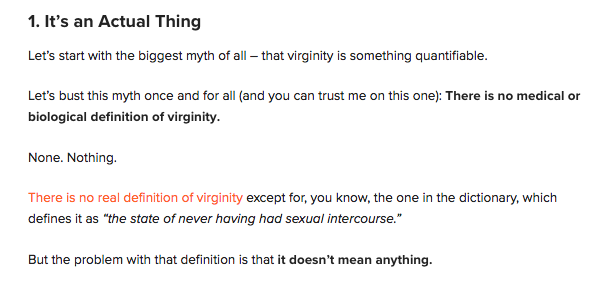 best of Virginity Facts about