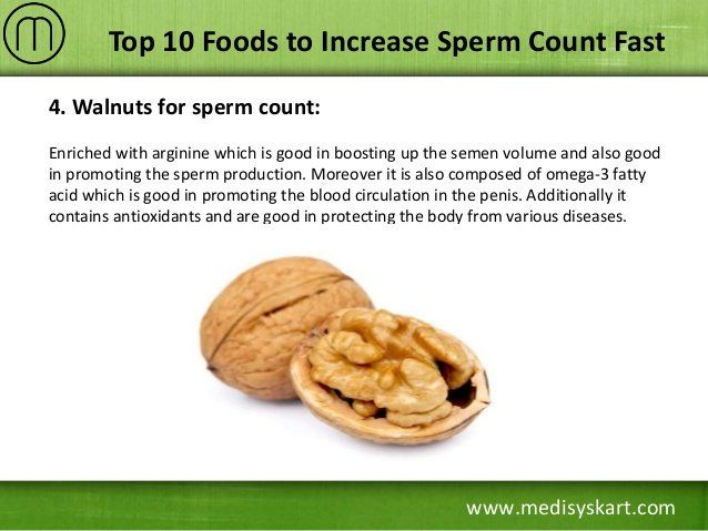 Meat reccomend Penis sperm count